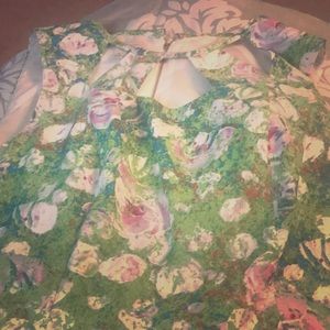 Green Floral Dress